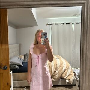 White Fox Boutique Gold Sheath Mini Dress Sweetheart Neckline